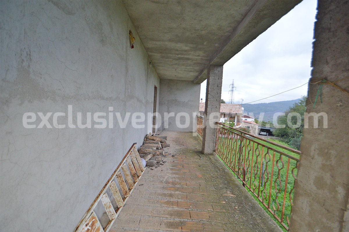 Spacious Country House for Sale with Panoramic Terrace and Land in Roccaspinalveti - Abruzzo - Ideal Italian Countryside Home