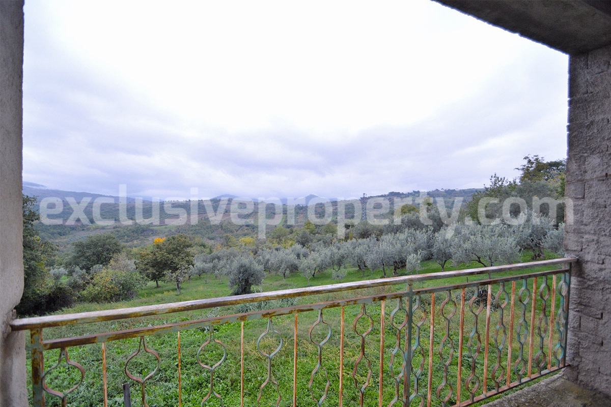 Spacious Country House for Sale with Panoramic Terrace and Land in Roccaspinalveti - Abruzzo - Ideal Italian Countryside Home