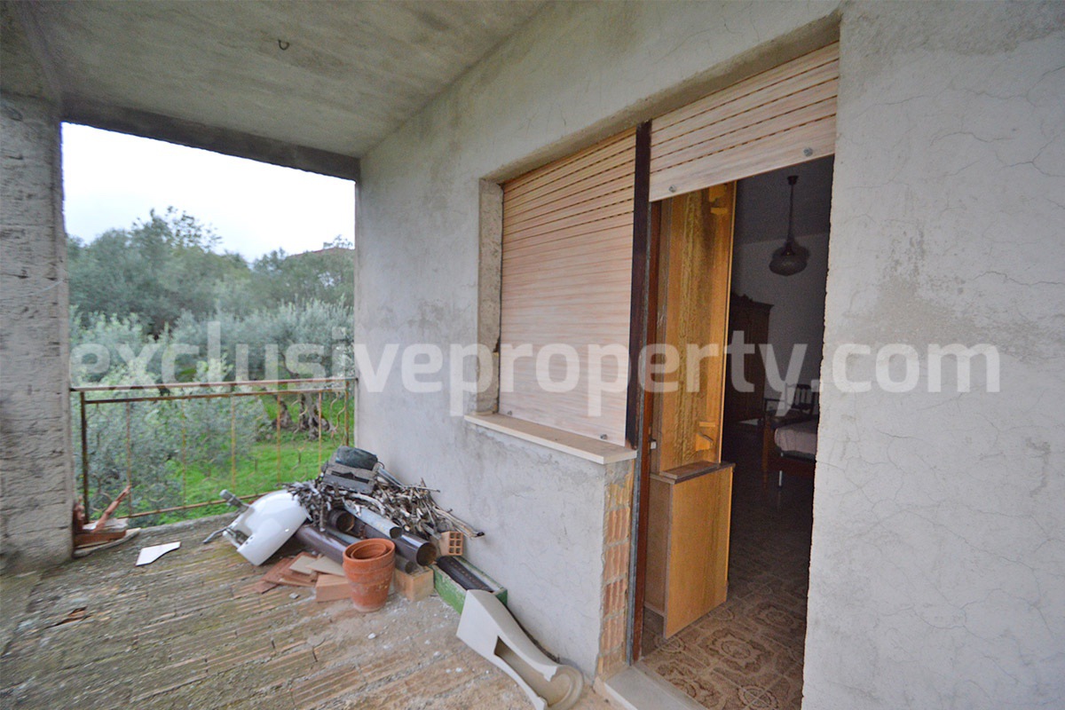 Spacious Country House for Sale with Panoramic Terrace and Land in Roccaspinalveti - Abruzzo - Ideal Italian Countryside Home