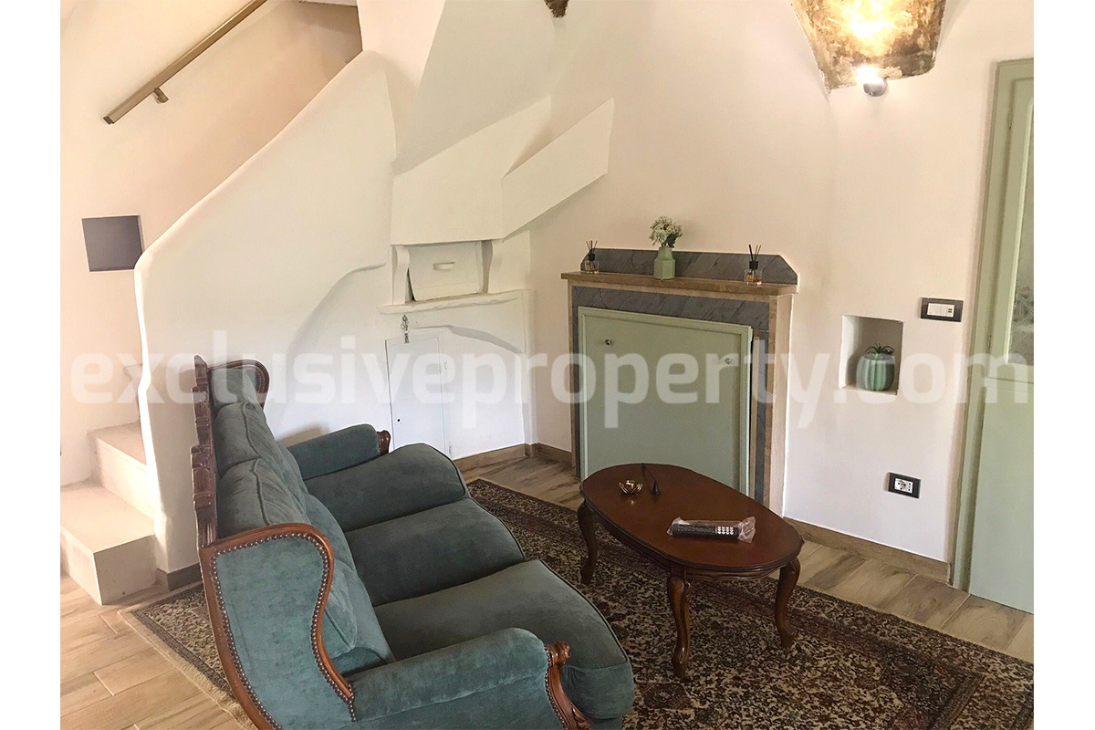 Amazing stone house with character and Home automation managed by an AI for sale in Abruzzo - Italy