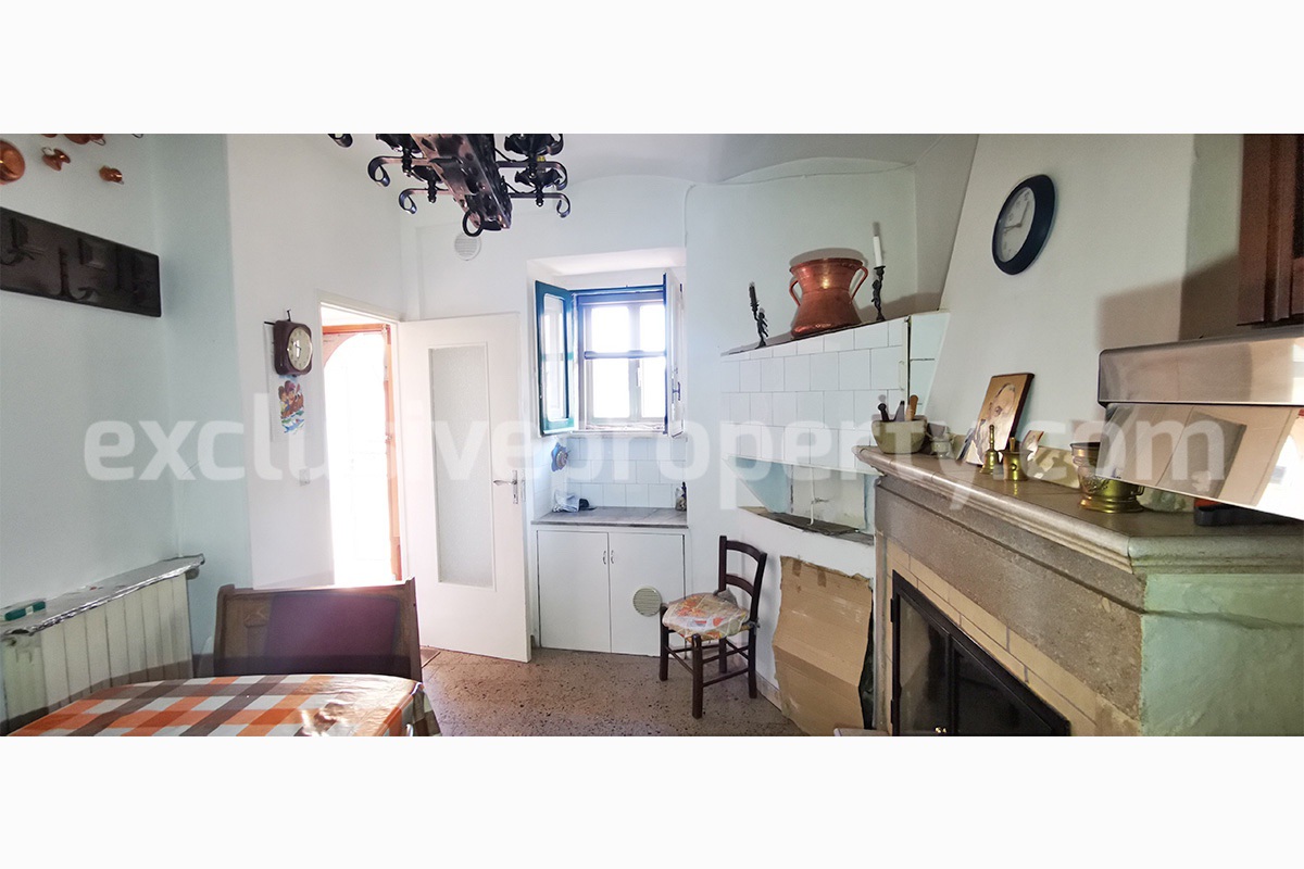 Furnished Habitable Town House for Sale in Molise -  Italy - Affordable Stone House in Good Condition