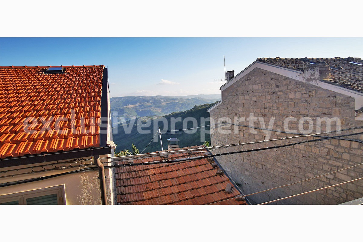 Furnished Habitable Town House for Sale in Molise -  Italy - Affordable Stone House in Good Condition