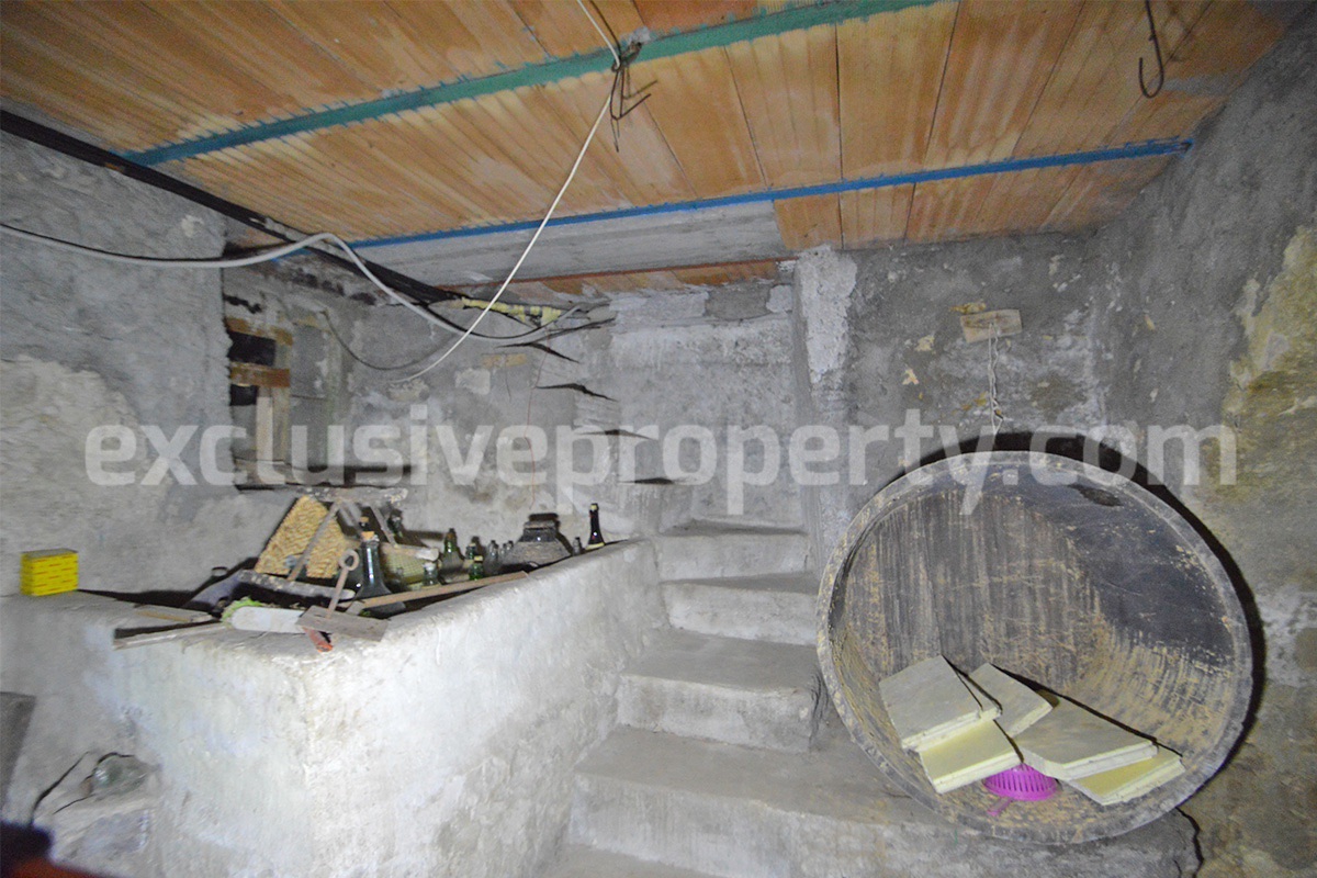 Large Town House with Panoramic Terraces - Garden - Cellar for Sale in Roccavivara - Molise