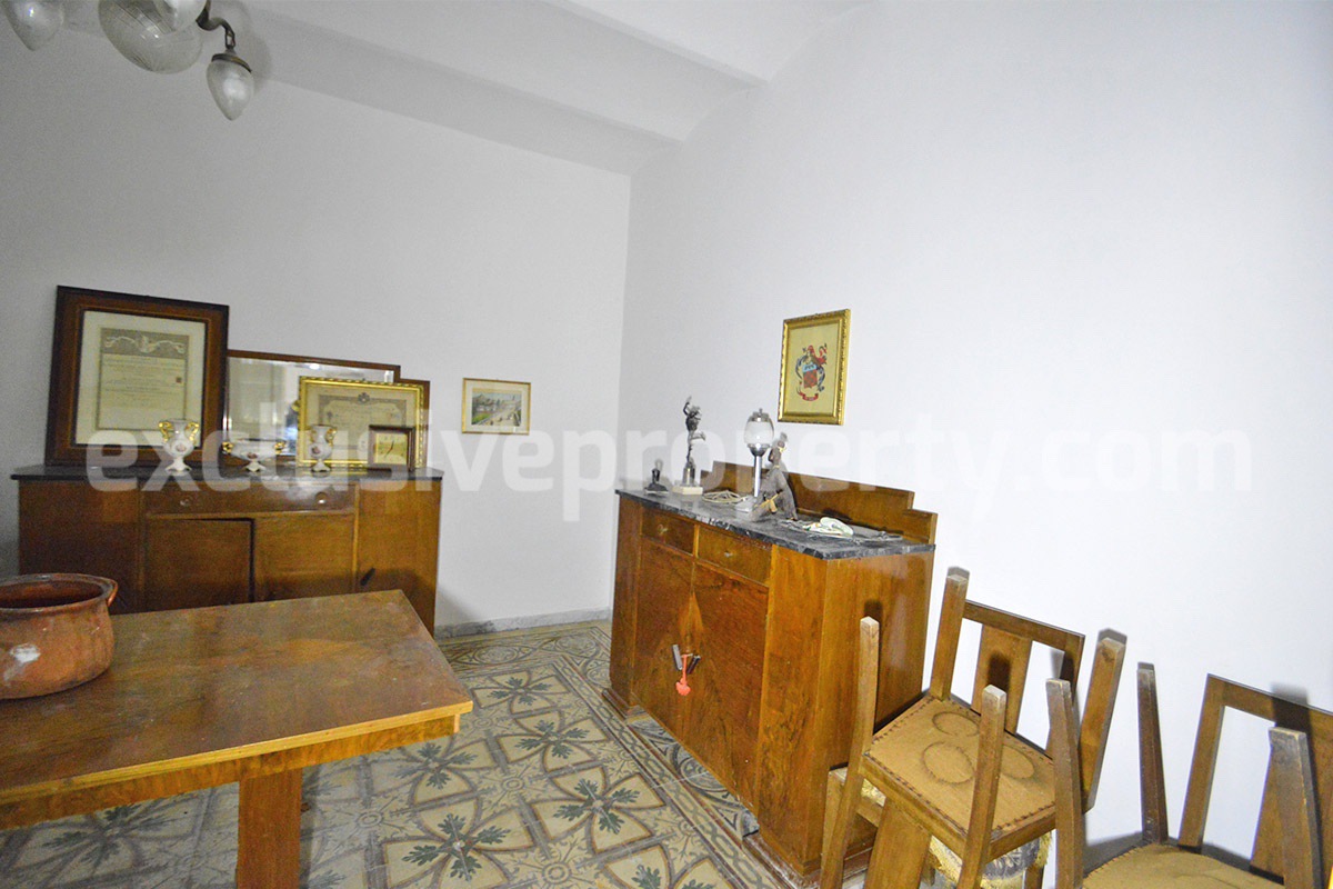 Buy a House in Molise Italy - Historic Italian Home with Antique Floors - Garden - Terraces for Sale