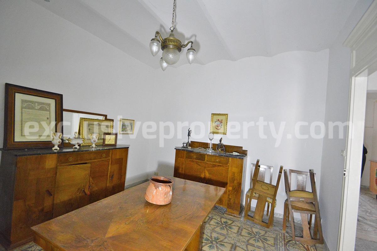 Buy a House in Molise Italy - Historic Italian Home with Antique Floors - Garden - Terraces for Sale