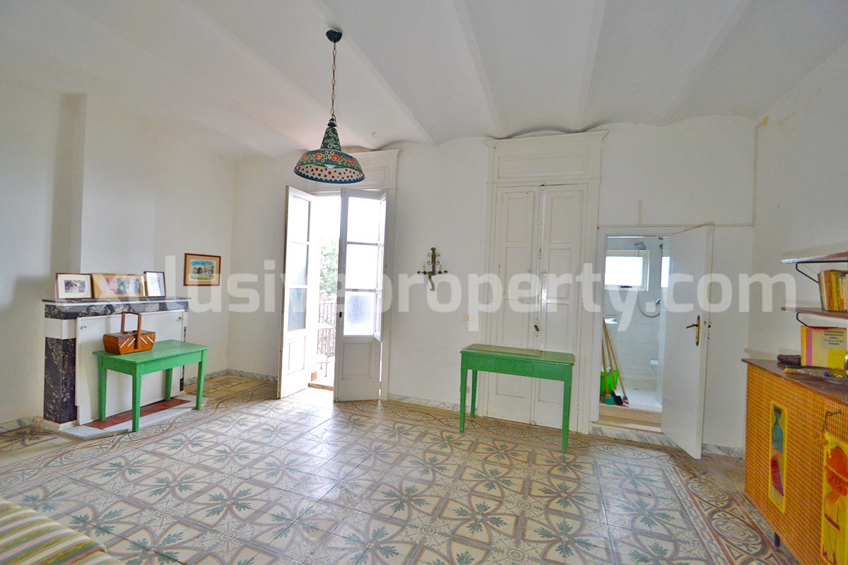 Buy a House in Molise Italy - Historic Italian Home with Antique Floors - Garden - Terraces for Sale