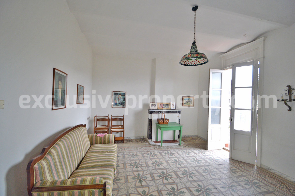 Buy a House in Molise Italy - Historic Italian Home with Antique Floors - Garden - Terraces for Sale