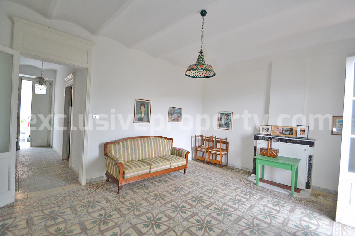 Buy a House in Molise Italy - Historic Italian Home with Antique Floors - Garden - Terraces for Sale