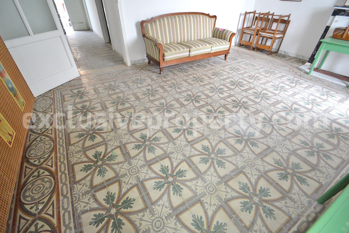 Buy a House in Molise Italy - Historic Italian Home with Antique Floors - Garden - Terraces for Sale