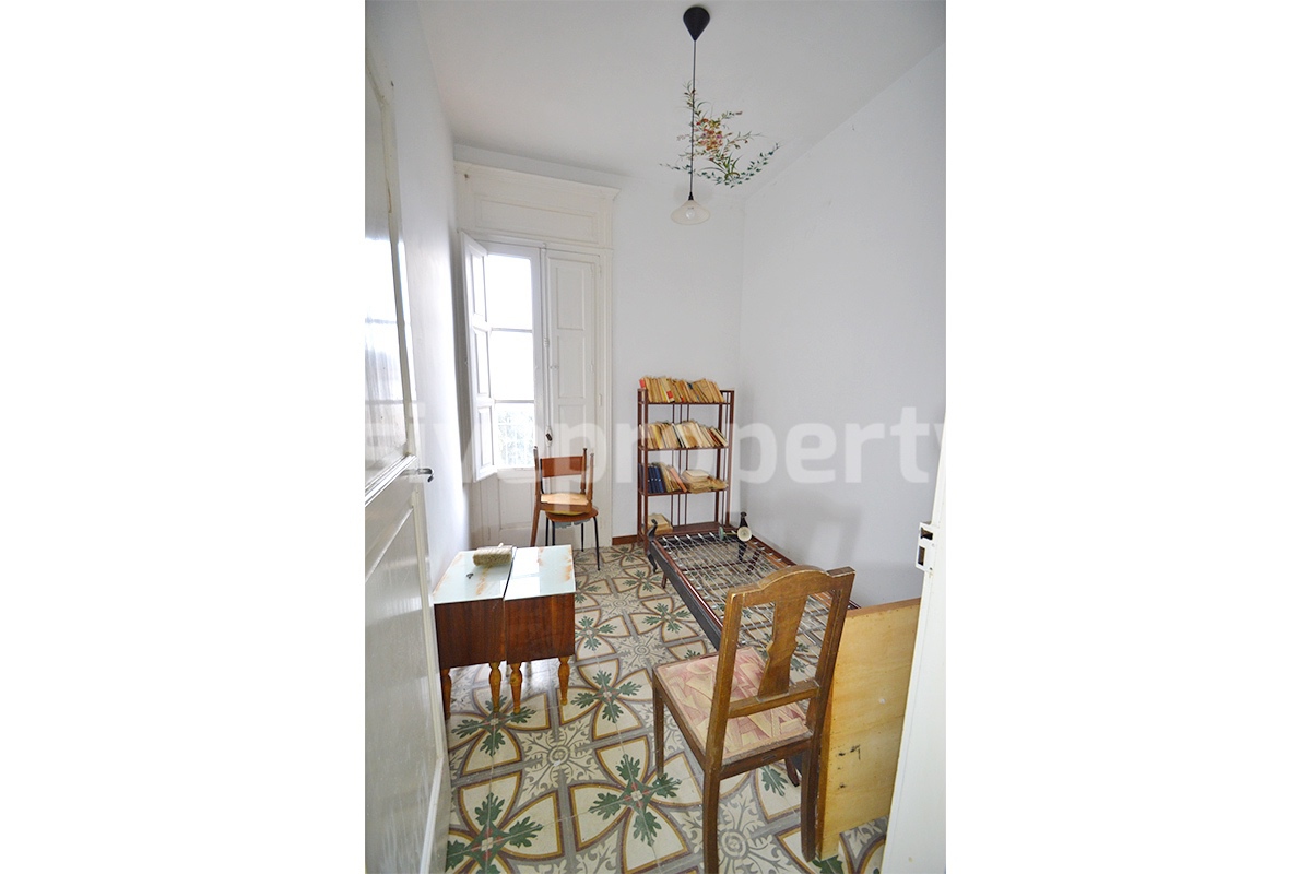 Buy a House in Molise Italy - Historic Italian Home with Antique Floors - Garden - Terraces for Sale