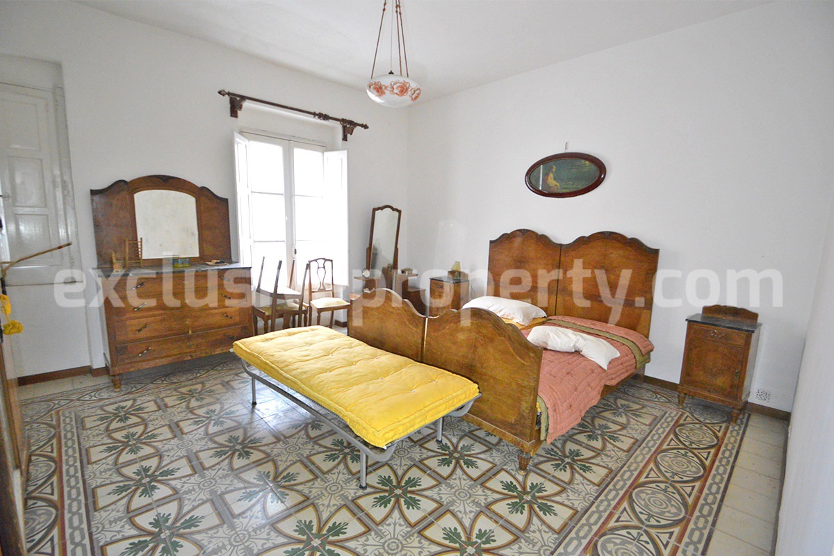 Buy a House in Molise Italy - Historic Italian Home with Antique Floors - Garden - Terraces for Sale