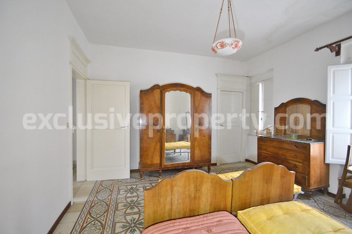 Buy a House in Molise Italy - Historic Italian Home with Antique Floors - Garden - Terraces for Sale