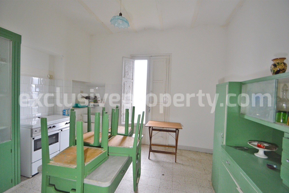 Buy a House in Molise Italy - Historic Italian Home with Antique Floors - Garden - Terraces for Sale