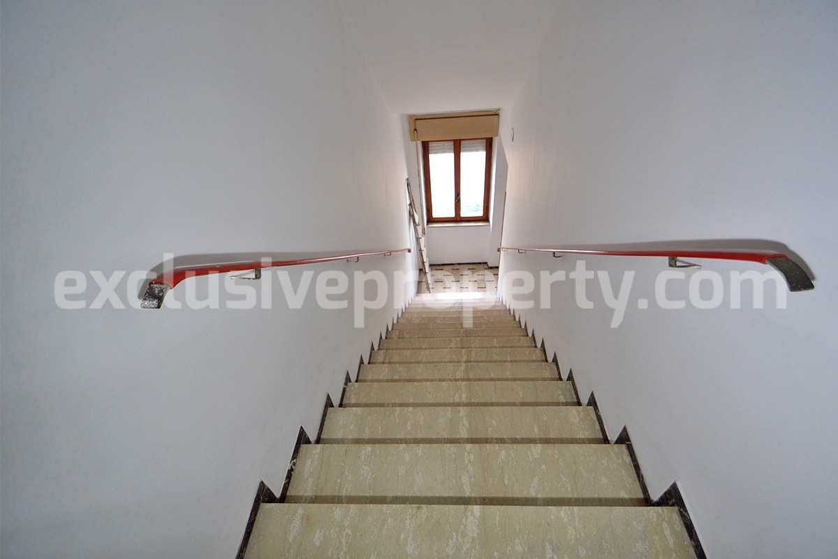 Huge Townhouse with Marble Details - Stonework - Garage - Panoramic Terrace for Sale in Casalbordino - Abruzzo