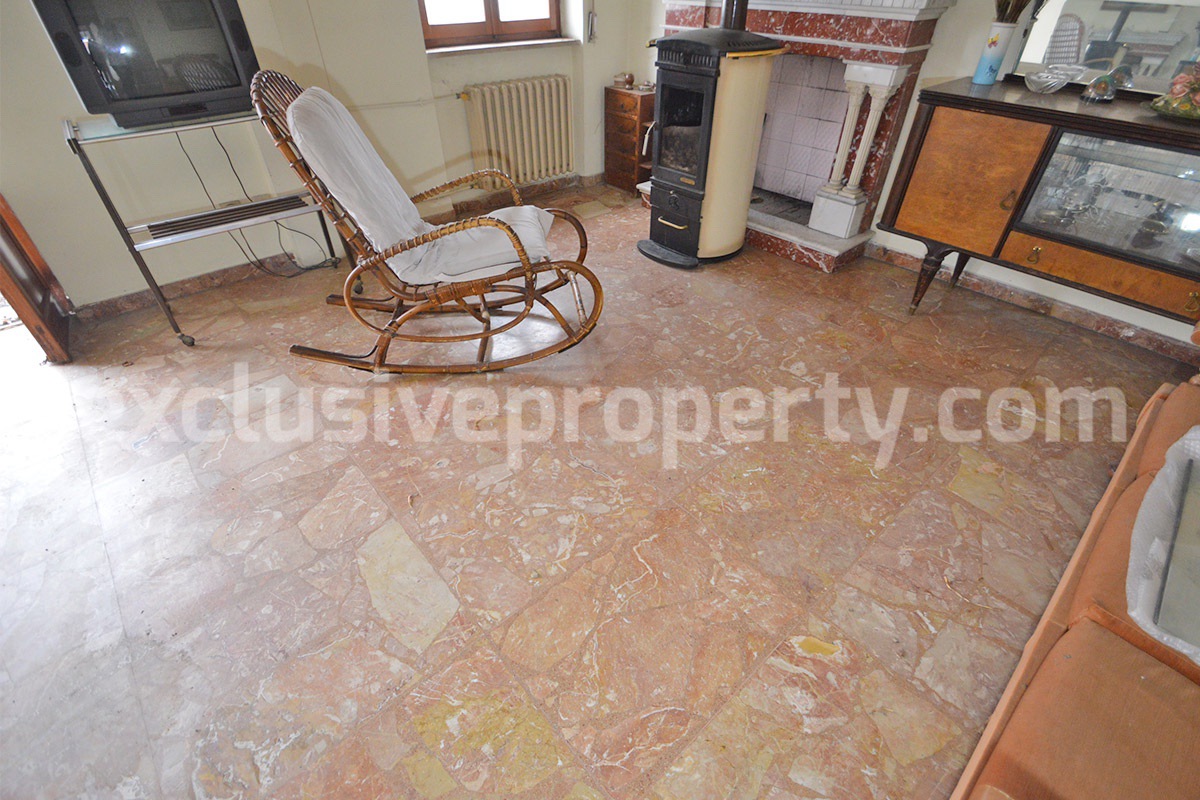 Huge Townhouse with Marble Details - Stonework - Garage - Panoramic Terrace for Sale in Casalbordino - Abruzzo