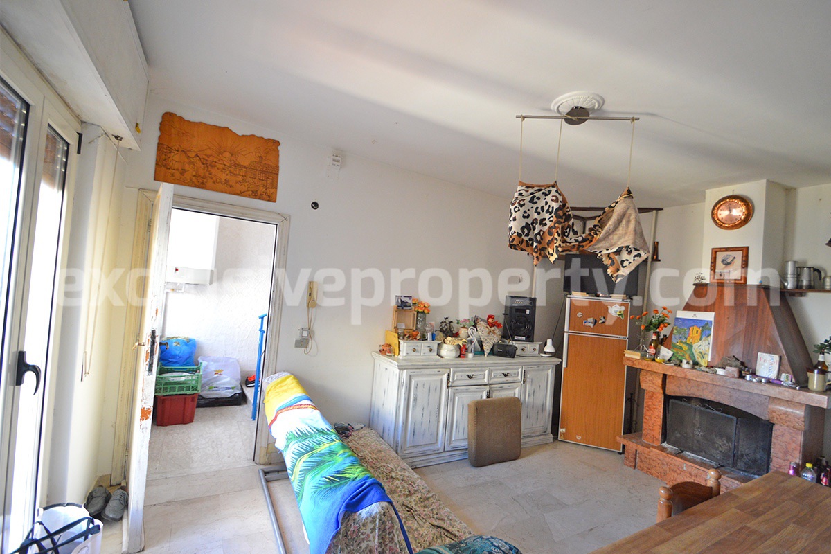 Sea View House with Garage - 3 Bedrooms and Balcony for Sale in Mafalda in Molise - Near the Adriatic Coast