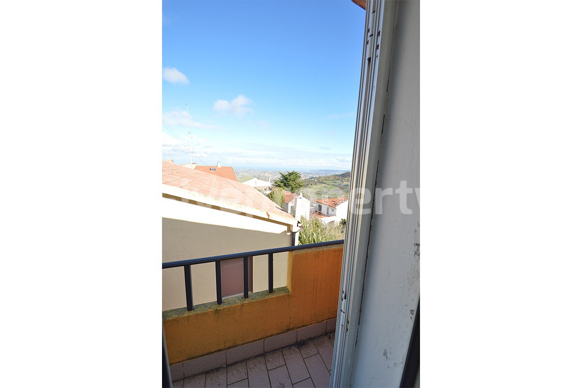 Sea View House with Garage - 3 Bedrooms and Balcony for Sale in Mafalda in Molise - Near the Adriatic Coast