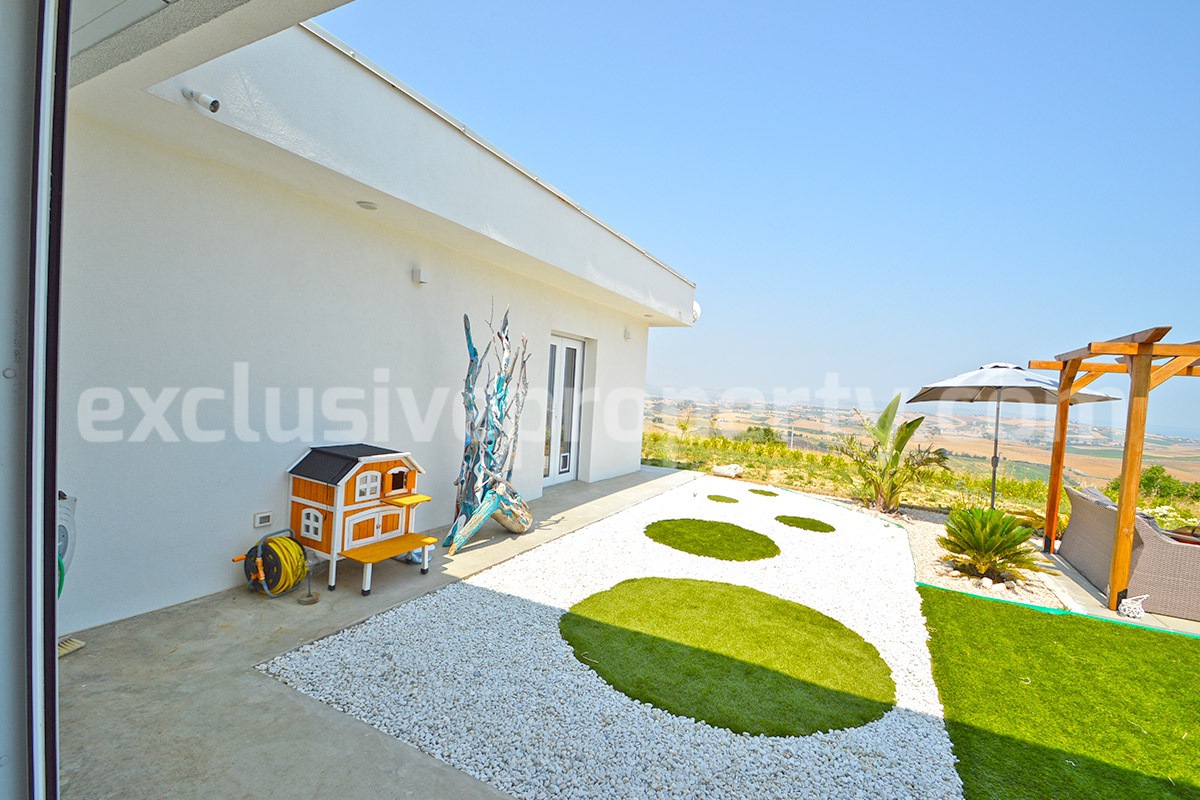 Exclusive Sea View Villa for Sale in Italy - Eco-Friendly Home with Land and Olive Trees in Petacciato - Molise