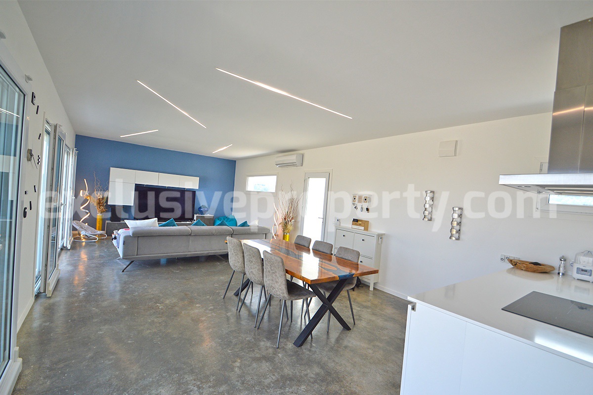 Exclusive Sea View Villa for Sale in Italy - Eco-Friendly Home with Land and Olive Trees in Petacciato - Molise