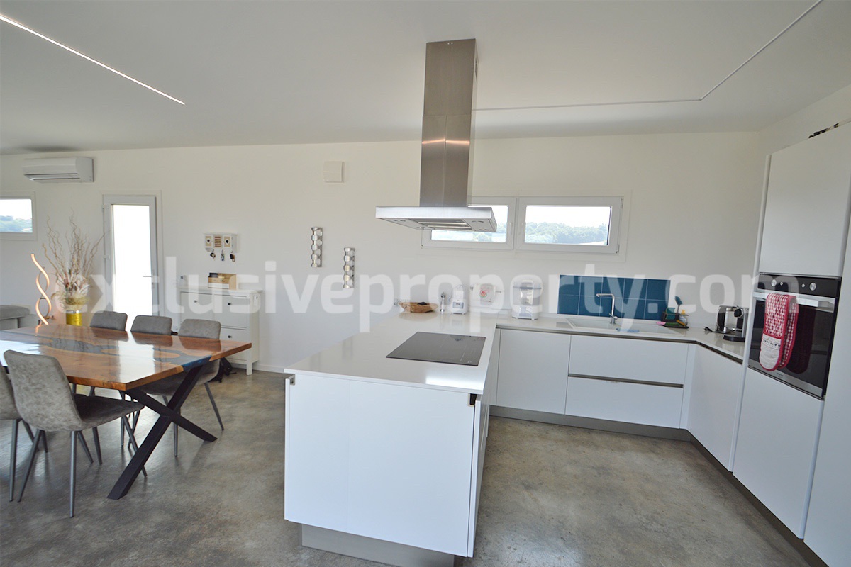 Exclusive Sea View Villa for Sale in Italy - Eco-Friendly Home with Land and Olive Trees in Petacciato - Molise