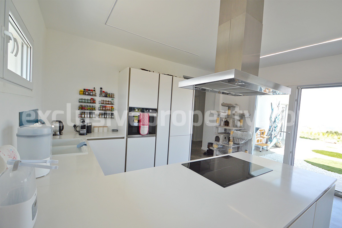 Exclusive Sea View Villa for Sale in Italy - Eco-Friendly Home with Land and Olive Trees in Petacciato - Molise