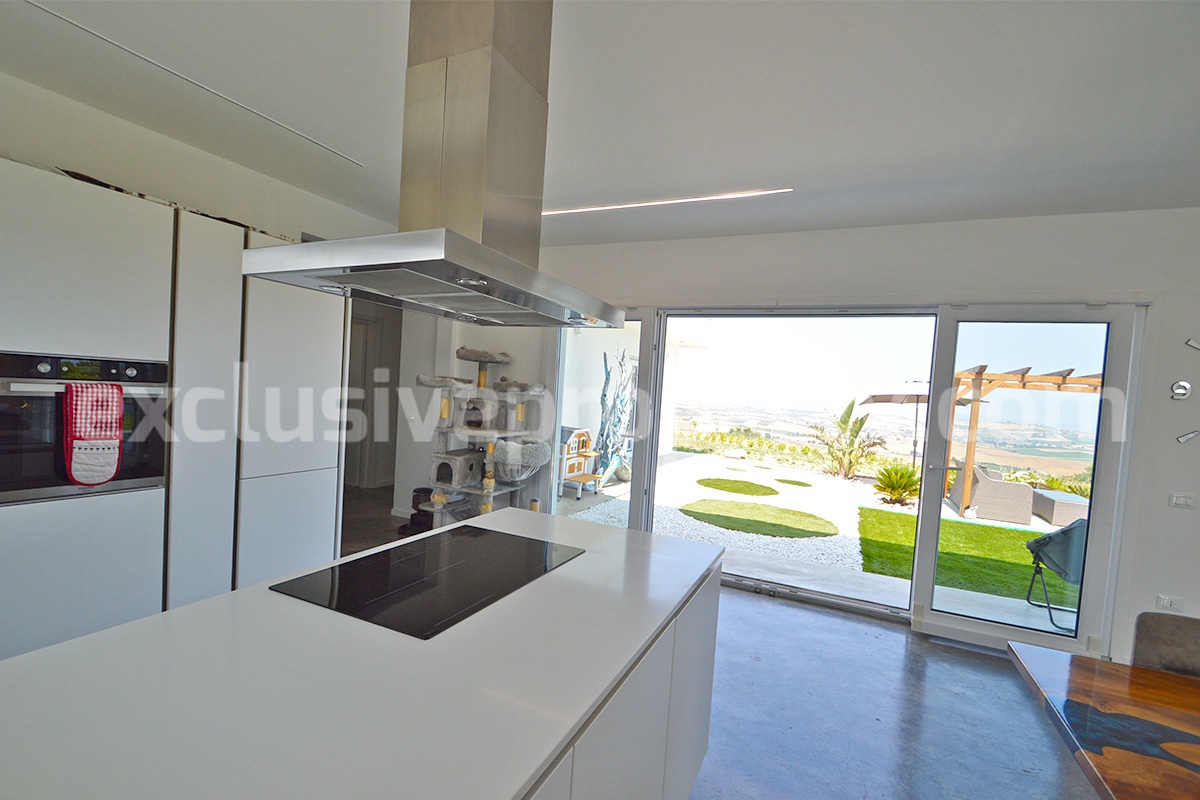 Exclusive Sea View Villa for Sale in Italy - Eco-Friendly Home with Land and Olive Trees in Petacciato - Molise