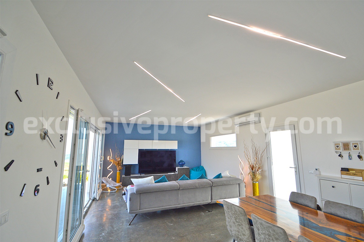 Exclusive Sea View Villa for Sale in Italy - Eco-Friendly Home with Land and Olive Trees in Petacciato - Molise