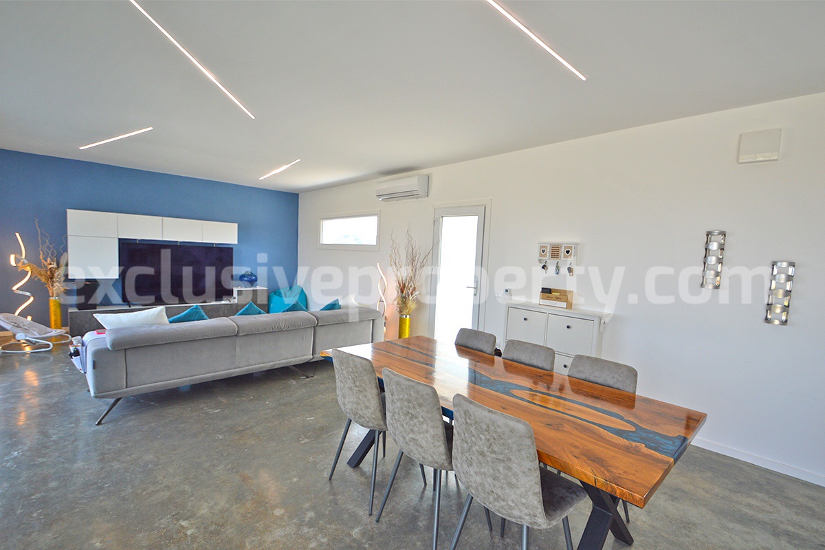 Exclusive Sea View Villa for Sale in Italy - Eco-Friendly Home with Land and Olive Trees in Petacciato - Molise