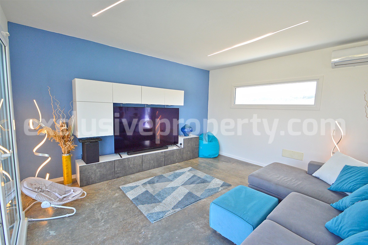Exclusive Sea View Villa for Sale in Italy - Eco-Friendly Home with Land and Olive Trees in Petacciato - Molise