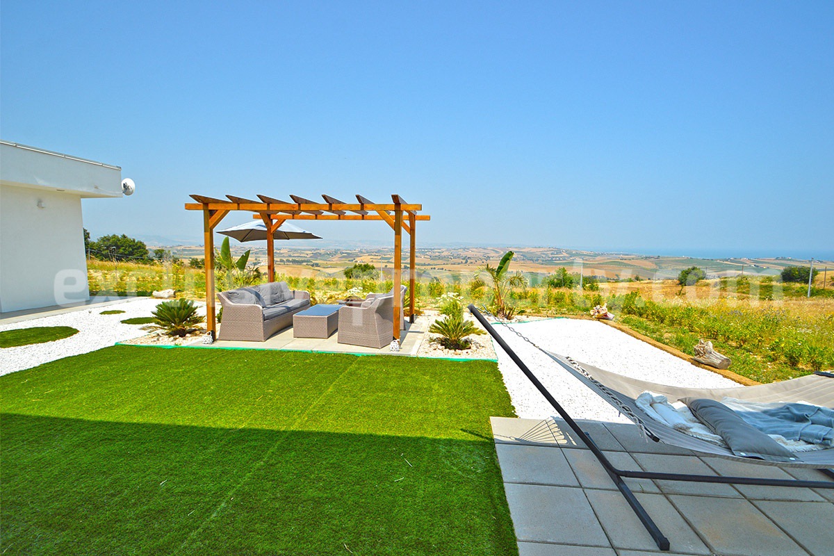 Exclusive Sea View Villa for Sale in Italy - Eco-Friendly Home with Land and Olive Trees in Petacciato - Molise