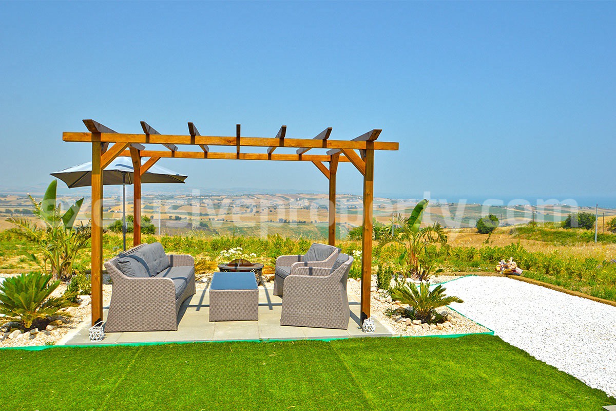 Exclusive Sea View Villa for Sale in Italy - Eco-Friendly Home with Land and Olive Trees in Petacciato - Molise