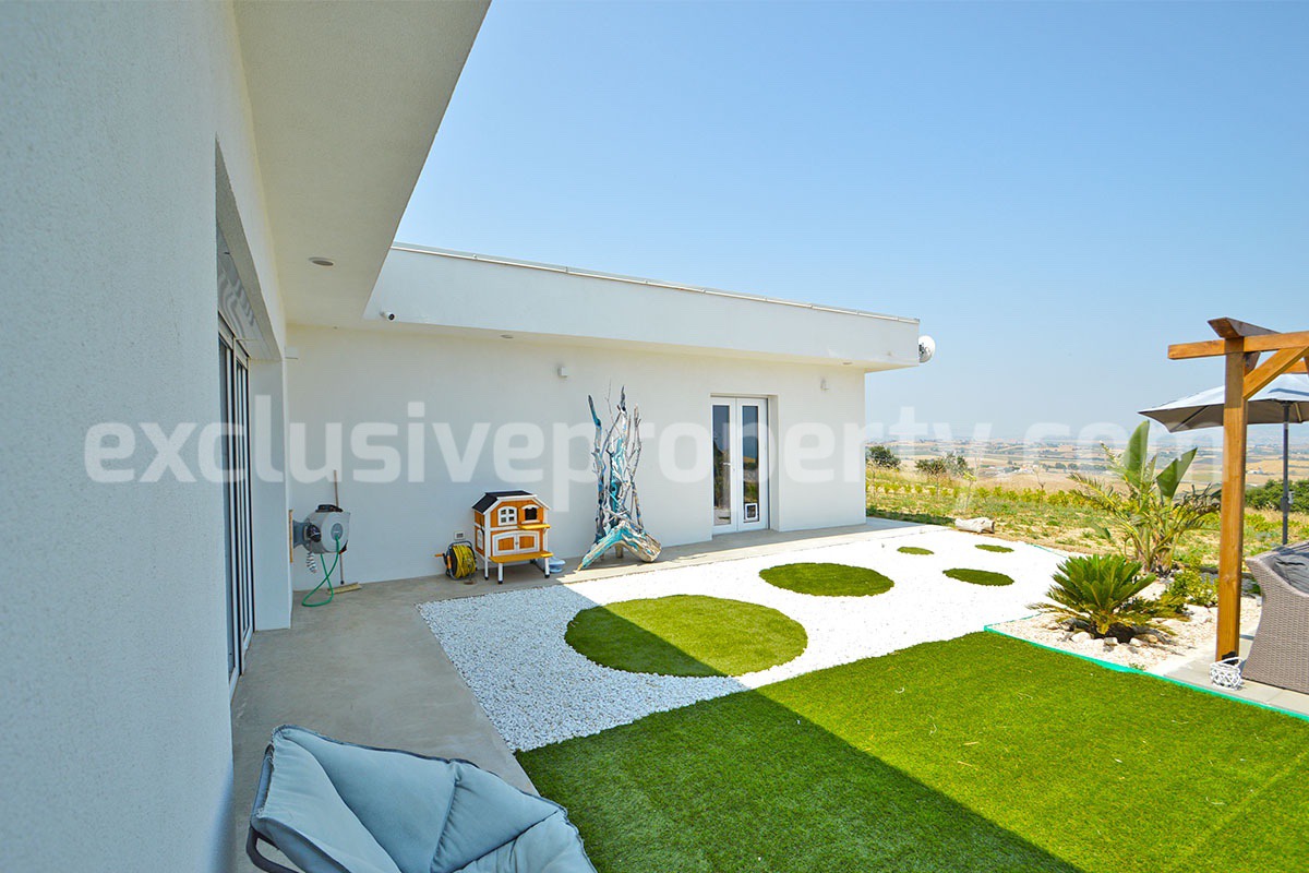 Exclusive Sea View Villa for Sale in Italy - Eco-Friendly Home with Land and Olive Trees in Petacciato - Molise