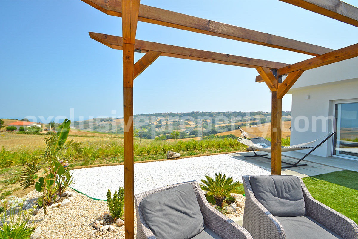 Exclusive Sea View Villa for Sale in Italy - Eco-Friendly Home with Land and Olive Trees in Petacciato - Molise