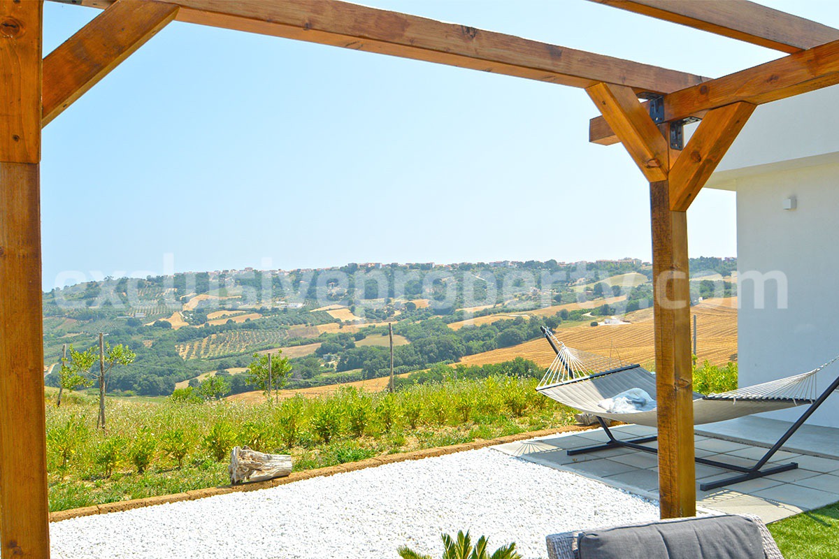 Exclusive Sea View Villa for Sale in Italy - Eco-Friendly Home with Land and Olive Trees in Petacciato - Molise