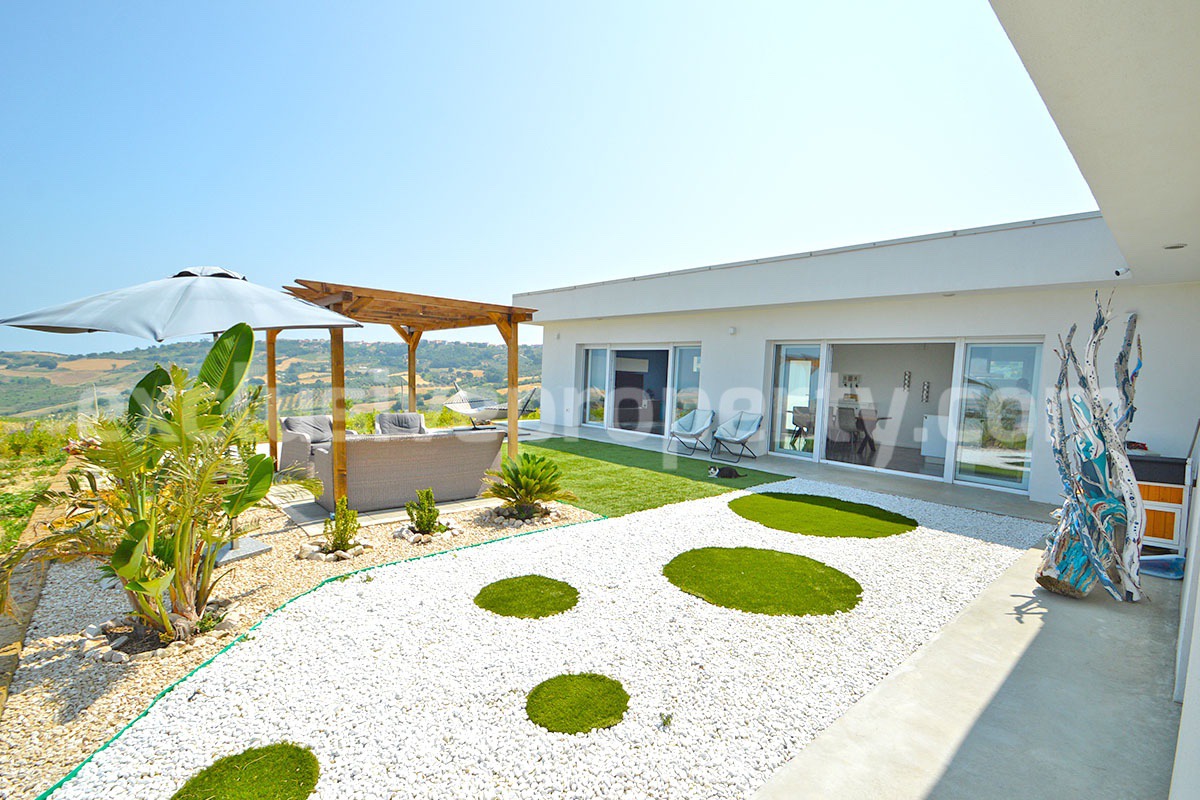 Exclusive Sea View Villa for Sale in Italy - Eco-Friendly Home with Land and Olive Trees in Petacciato - Molise
