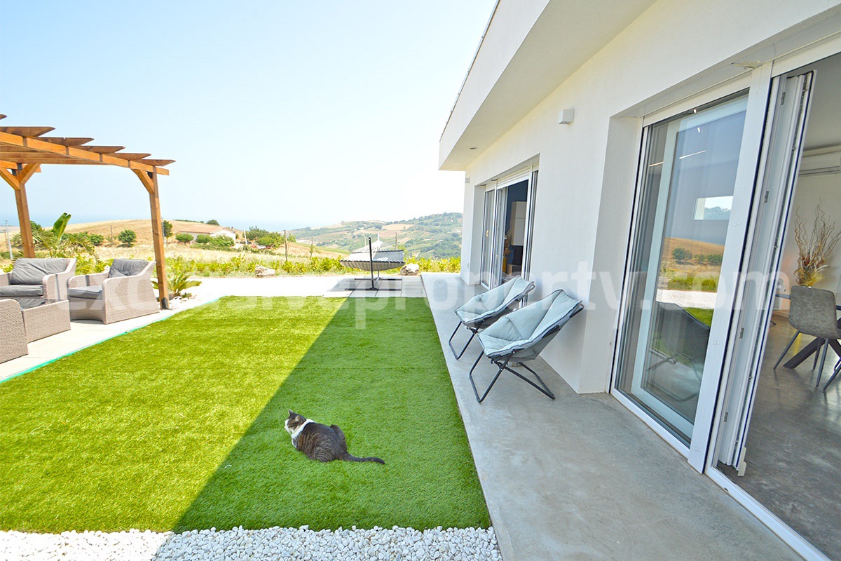 Exclusive Sea View Villa for Sale in Italy - Eco-Friendly Home with Land and Olive Trees in Petacciato - Molise