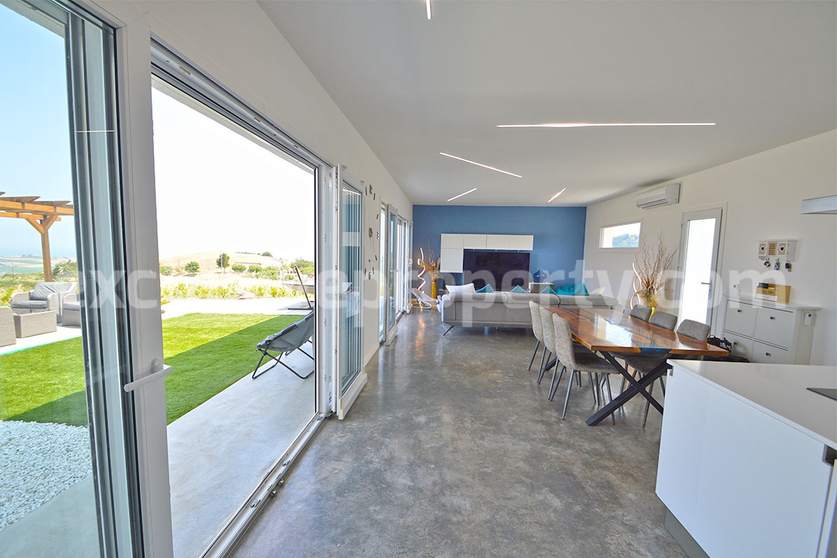 Exclusive Sea View Villa for Sale in Italy - Eco-Friendly Home with Land and Olive Trees in Petacciato - Molise