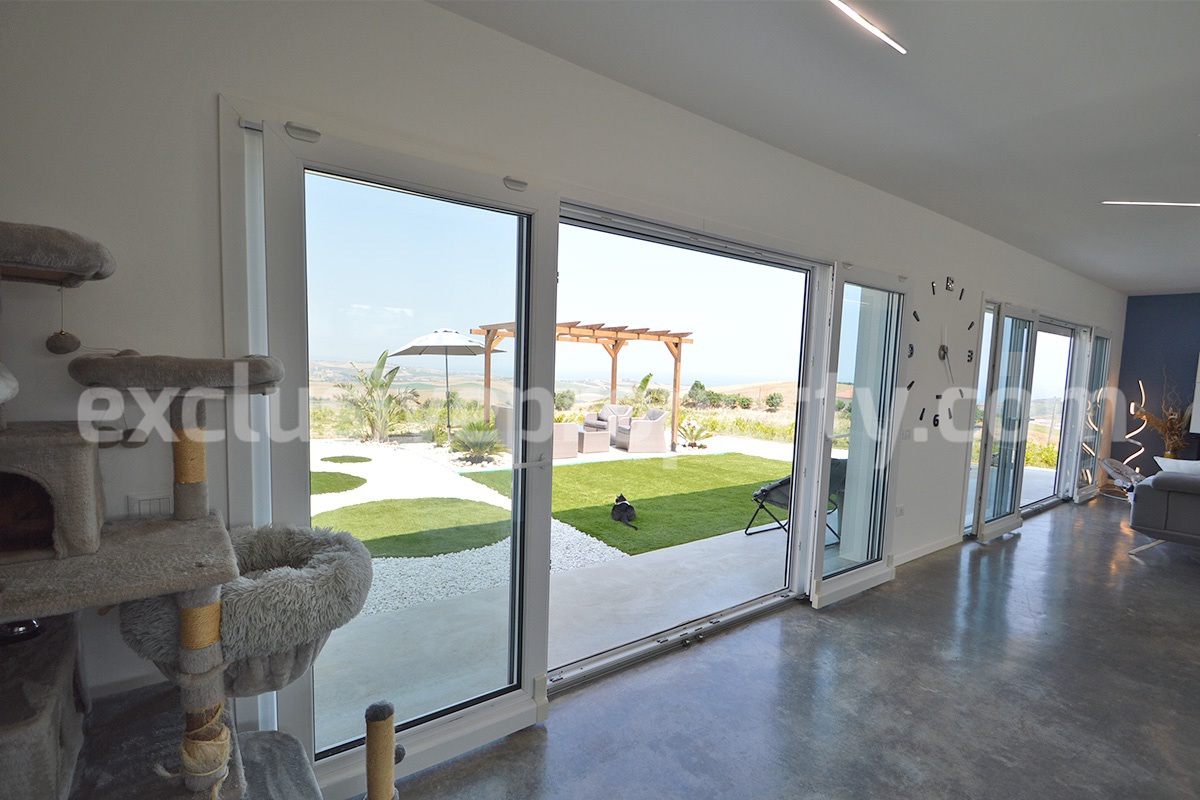 Exclusive Sea View Villa for Sale in Italy - Eco-Friendly Home with Land and Olive Trees in Petacciato - Molise