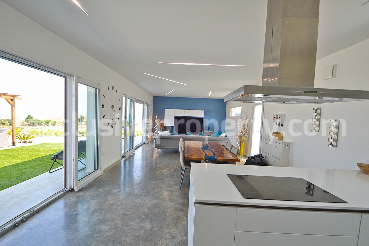 Exclusive Sea View Villa for Sale in Italy - Eco-Friendly Home with Land and Olive Trees in Petacciato - Molise