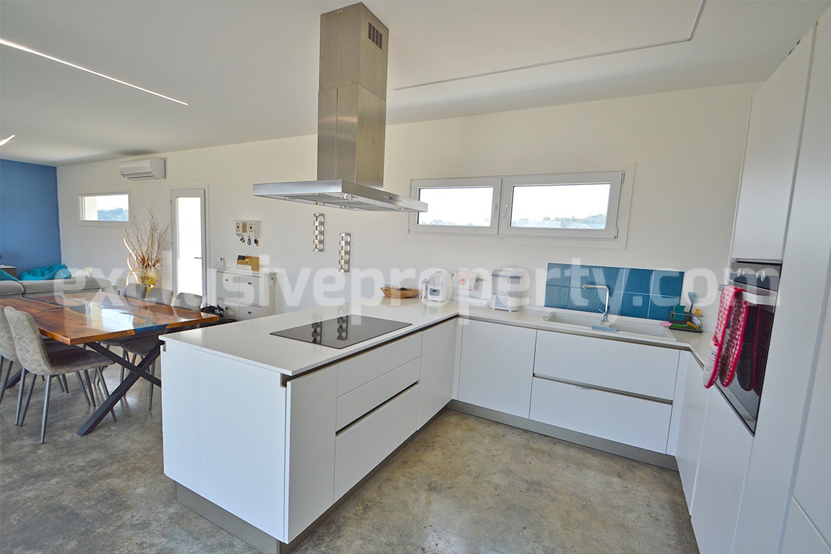 Exclusive Sea View Villa for Sale in Italy - Eco-Friendly Home with Land and Olive Trees in Petacciato - Molise