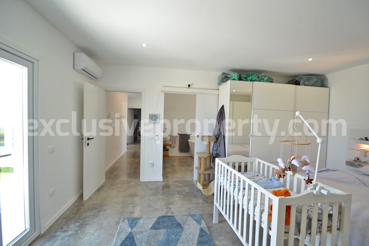 Exclusive Sea View Villa for Sale in Italy - Eco-Friendly Home with Land and Olive Trees in Petacciato - Molise