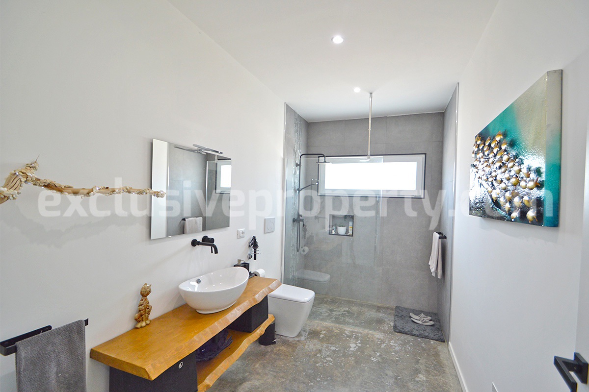 Exclusive Sea View Villa for Sale in Italy - Eco-Friendly Home with Land and Olive Trees in Petacciato - Molise