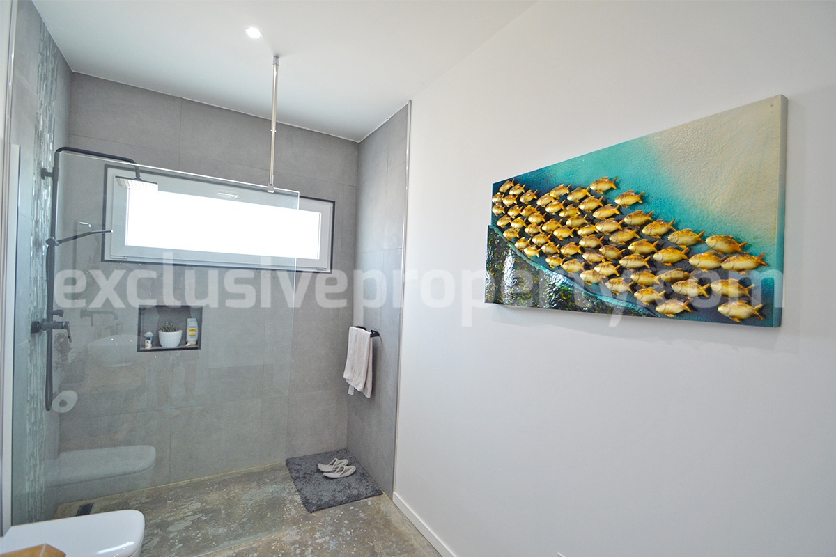 Exclusive Sea View Villa for Sale in Italy - Eco-Friendly Home with Land and Olive Trees in Petacciato - Molise