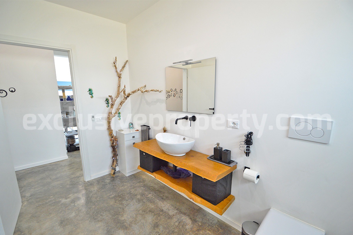 Exclusive Sea View Villa for Sale in Italy - Eco-Friendly Home with Land and Olive Trees in Petacciato - Molise