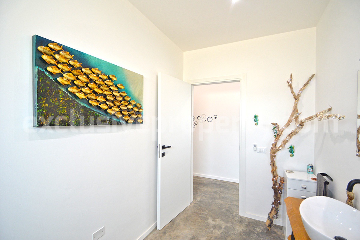 Exclusive Sea View Villa for Sale in Italy - Eco-Friendly Home with Land and Olive Trees in Petacciato - Molise