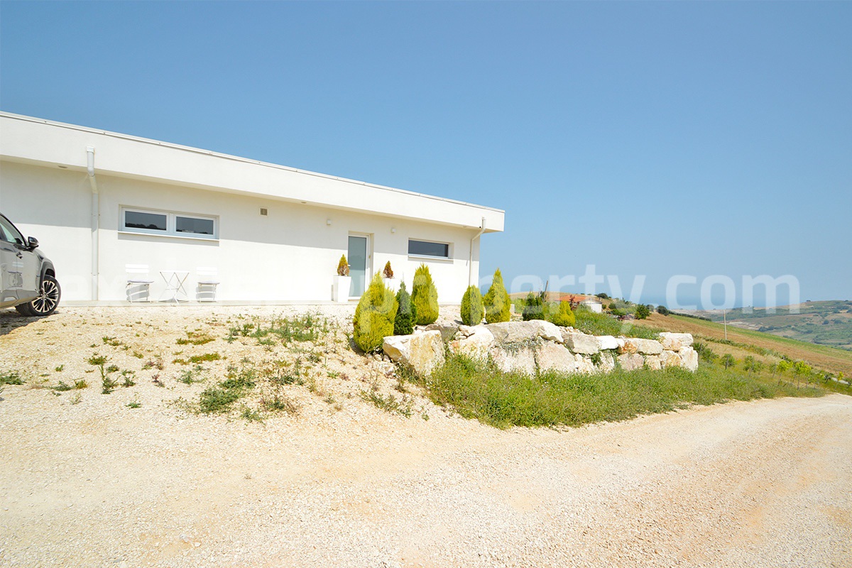 Exclusive Sea View Villa for Sale in Italy - Eco-Friendly Home with Land and Olive Trees in Petacciato - Molise