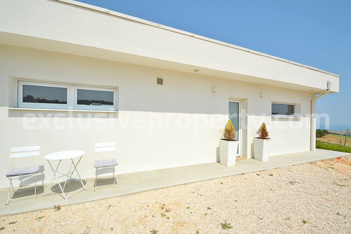 Exclusive Sea View Villa for Sale in Italy - Eco-Friendly Home with Land and Olive Trees in Petacciato - Molise