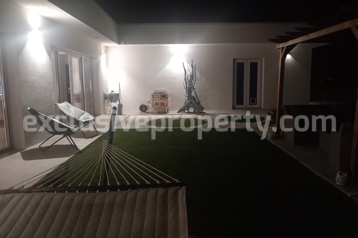 Exclusive Sea View Villa for Sale in Italy - Eco-Friendly Home with Land and Olive Trees in Petacciato - Molise