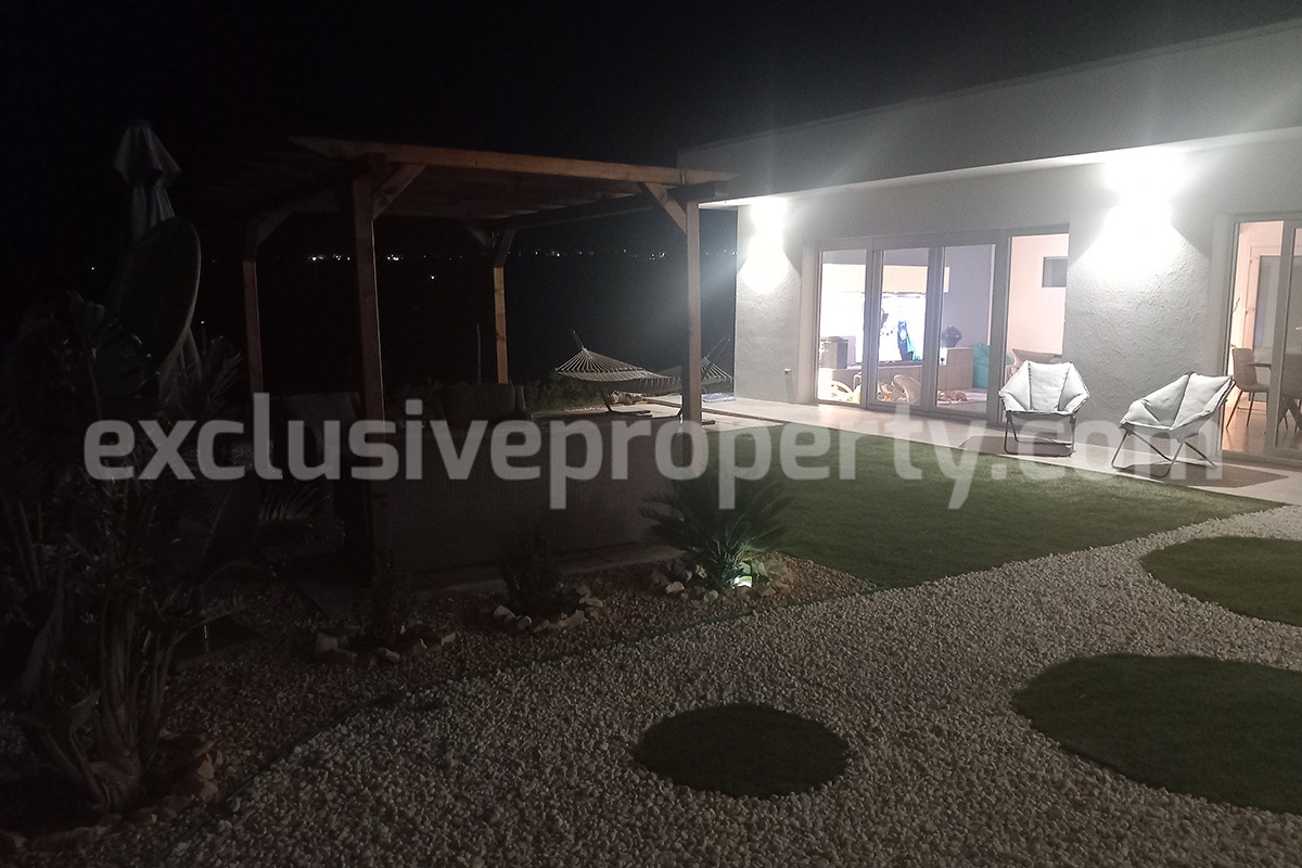 Exclusive Sea View Villa for Sale in Italy - Eco-Friendly Home with Land and Olive Trees in Petacciato - Molise