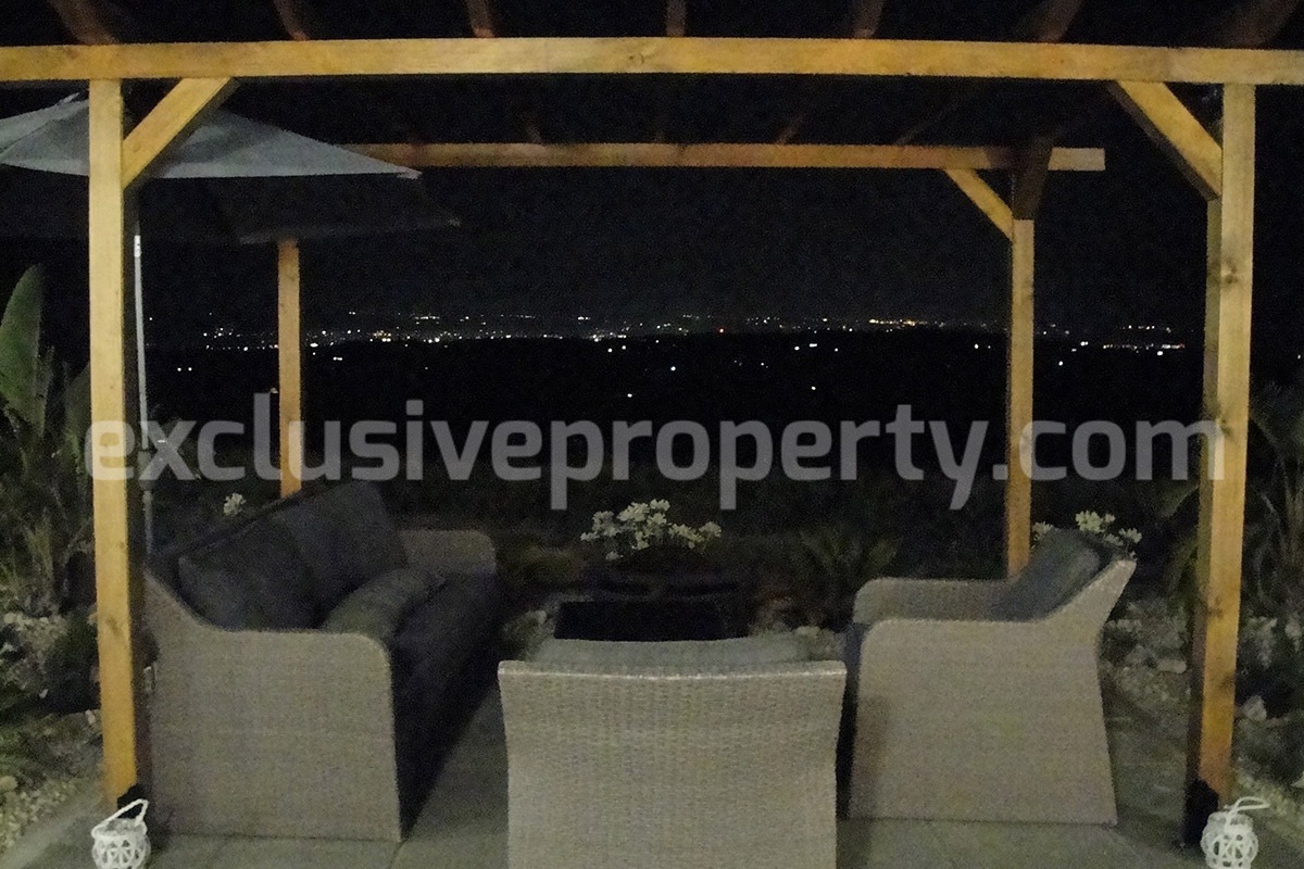 Exclusive Sea View Villa for Sale in Italy - Eco-Friendly Home with Land and Olive Trees in Petacciato - Molise
